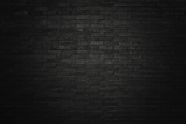 Черная кирпичная стена для фона — стоковое фото