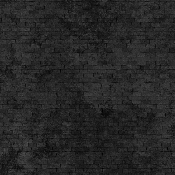 Черная кирпичная стена — стоковое фото
