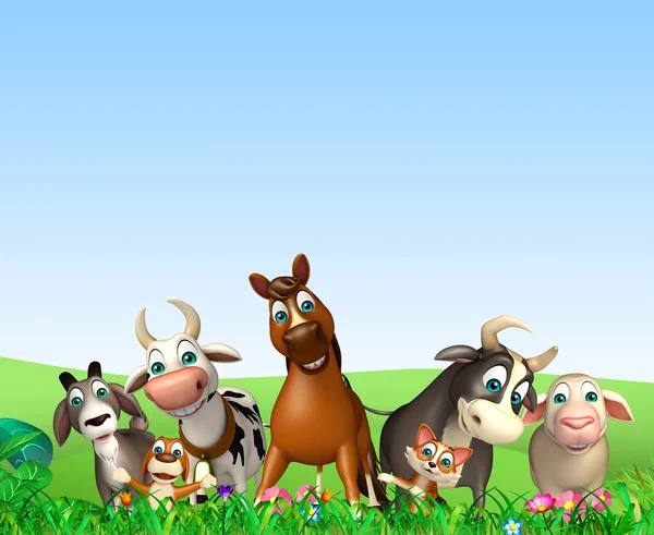 Группа животных фермы — стоковое фото