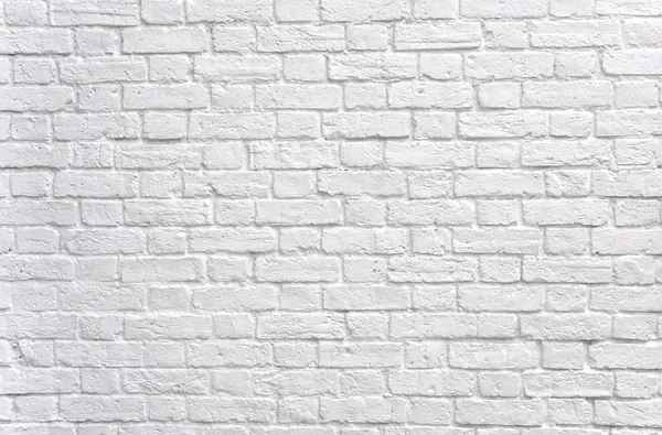 Белая кирпичная стена — стоковое фото